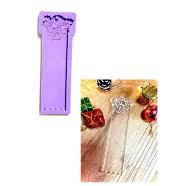 Imagem de R592 Molde de silicone marcador de página resina decorar - confeitaria
