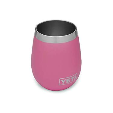 Imagem de Copo de vinho YETI Rambler de 283 g, isolado a vácuo, aço inoxidável (rosa marfim)