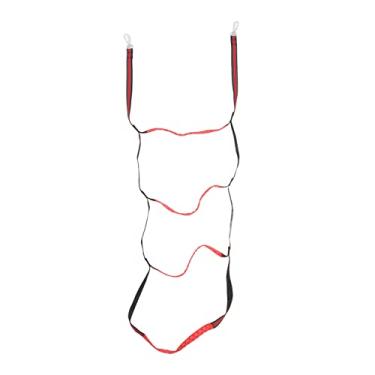 Imagem de YOUTHINK de Corda Marinha para Barco a Motor de Caiaque Inflável, Correias de Nylon Duráveis e Gancho de Aço Inoxidável, Etapas Não Deslizantes, Fácil de Usar e Aumentar a Segurança (Red 4 escadas)