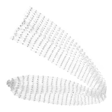 Imagem de Bandanas de cabelo femininas de malha, bandana feminina com strass, para acampamento ao ar livre, viagens