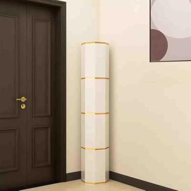 Imagem de Sapateira Giratória Cilíndrica Rotativa Redonda Alta De 360 Graus Sapateira De Canto Giratório De Metal Torre De Sapateira De Armazenamento Redonda Vertical 43 X 45 Cm, 004, 43 * 127cm