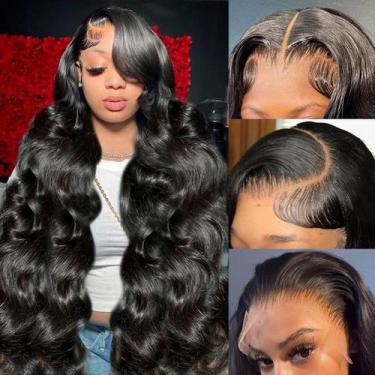 Imagem de Perucas frontais de renda Yamikk Body Wave 180 Density Human Hair