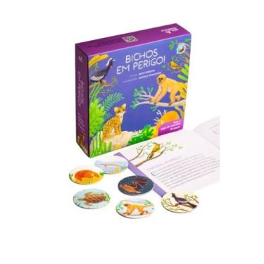 Imagem de Bichos Em Perigo! - Kit Livro e Jogo da Memória - ARAQUARELA, 3