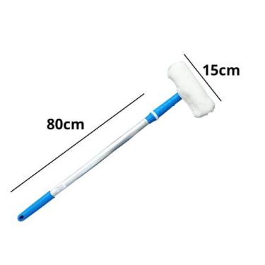 Imagem de Rodo COMBINADO 15cm Com Cabo De 50 cm Bralimpia Limpa Vidro , Rodo com