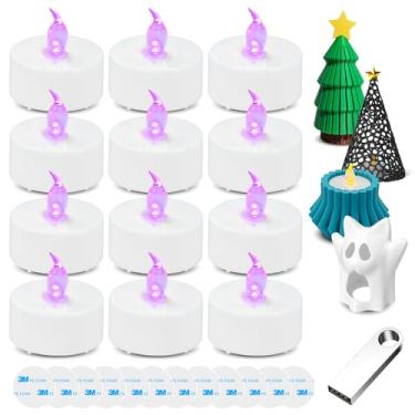 Imagem de Kit de luz LED DIY para lâmpadas impressas em 3D - compatível com Bambulab KC008, KC017, KC018 - Ótimo para decoração de casa exclusiva, suportes de luz de chá, lâmpadas de castiçal - rosa pêssego