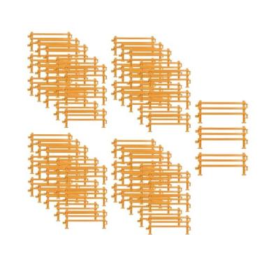 Imagem de Generic 60x Cerca de fazenda em miniatura, conjunto de acessórios para estábulos de cavalos, cerca para curral de cavalos, decoração para diorama, presentes
