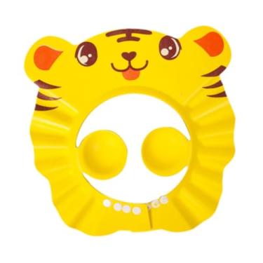 Imagem de EHJRE Chapéu de banho para crianças, acessório de EVA para lavagem de cabelo, amarelo