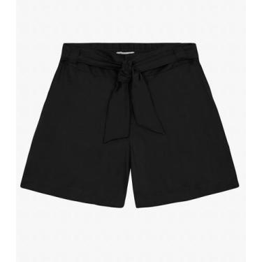 Imagem de Bermuda Feminina Plus Size Secret Glam Preto, Plus G3, Preto