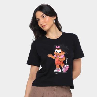 Imagem de Camiseta Cavalera Folded Milena Feminina, Preto, G