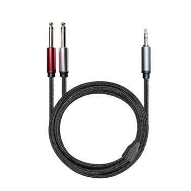 Imagem de AsrMyjcx Cabo Divisor Y com Conector Estéreo de 3,5 Mm a 6,35 Mm para Aparelho de Som Doméstico, 1.5 Milhão