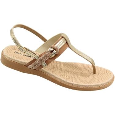 Imagem de Sandália Rasteira Piccadilly Napa Palmilha Massageadora Feminino