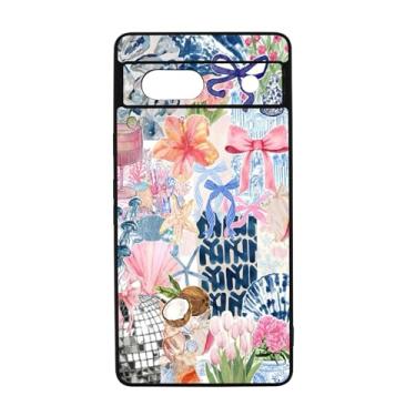 Imagem de qizjio Capa de telefone colagem estética à prova de choque arte protetora coquete verão capa de telefone para Google Pixel 7A