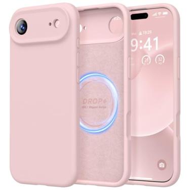 Imagem de LOVE 3000 Capa projetada para iPhone Air, silicone premium [compatível com Magsafe] [forro de microfibra macia antiarranhões] capa protetora à prova de choque para homens e mulheres de 6,5 polegadas