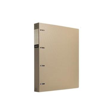 Imagem de Pastas Pasta de arquivo A4 perfurada com folhas soltas, pasta PP quatro furos e organizador informações(Brown)