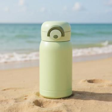 Imagem de Mini garrafa de água isolada, aço inoxidável, garrafas de água infantis, copo pequeno, sem BPA, à prova de vazamento, garrafa de café para bebidas quentes e frias, garrafa isolada para bolsa, escola