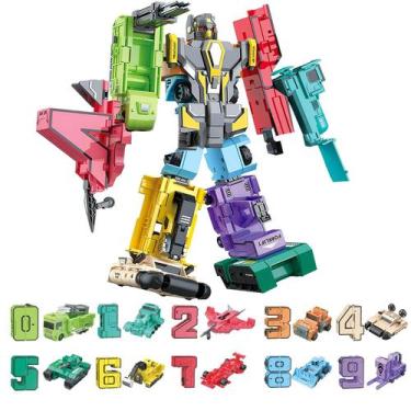 Imagem de Transformando robôs numéricos HOPANDOS para crianças de 3 a 8 anos