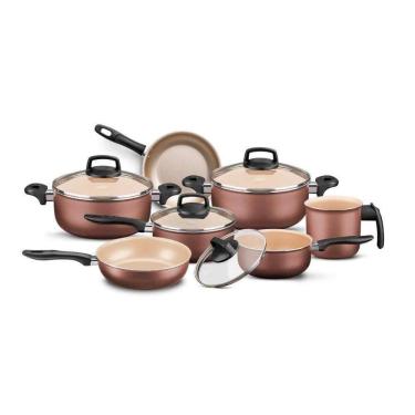 Imagem de Jogo Conjunto Panela Supra Antiaderente Colors 7 Peças Mta