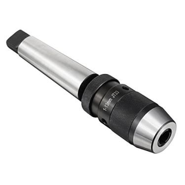 Imagem de uxcell Mandril de broca sem chave MT4 com montagem cônica ajustável 1/32" - 1/2" para máquina de perfuração de tornos