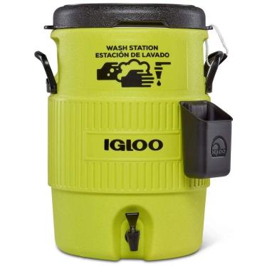Imagem de Cooler Térmico Esportivo para Bebidas 18 L com Dispensador e Porta Copos, IGLOO, Verde