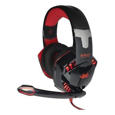 Imagem de Headset Kp455a Gamer Com Microfone Pro (vermelho)