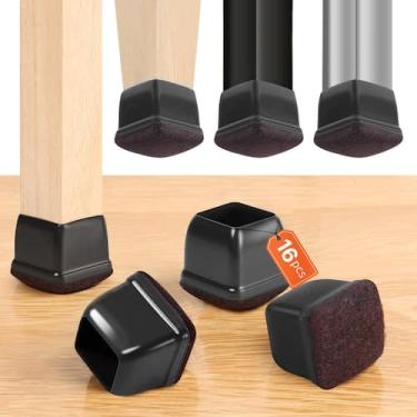 Imagem de Protetor de piso para móveis GAGUIUP 16PCS Feltro Silicone 2,8 cm