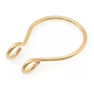 Imagem de Piercing De Nariz Septo Dourado Argola 10mm 1un