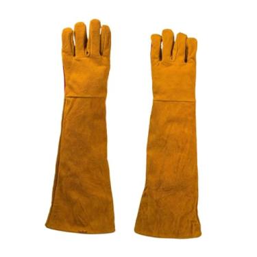 Imagem de Bothyi Luvas de soldagem, luvas de trabalho, multifuncionais resistentes ao desgaste para grelha, manga longa para jardinagem, lareira, forno, cozimento, 60cm