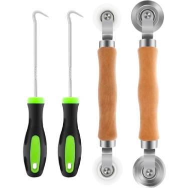 Imagem de Janela estriada de tela, kit de reparo de tela, ferramenta de rolo de tela, kit de ferramentas de rolo de tela, kit de ferramentas de rolo de tela, kit de reparo de tela de janela, kit de gancho de