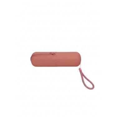 Imagem de Porta Escova de Dente E Creme Dental de Plástico 5cm x 19cm (Rosa)