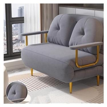 Imagem de Sofá-cama dobrável Sofá-cama dobrável moderno, sofá-cama com encosto ajustável multifuncional, poltrona reclinável conversível, adequado para sala de estar, quarto(Gray,100cm)