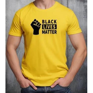 Imagem de Camiseta Camisa Adulto Masculina Feminina Algodão Consciência Negra Bl