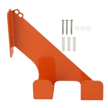 Imagem de Cabide de motosserra de aço resistente, organizador de montagem na parede, gancho de armazenamento seguro para garagem, galpão, ferramenta de oficina, organização