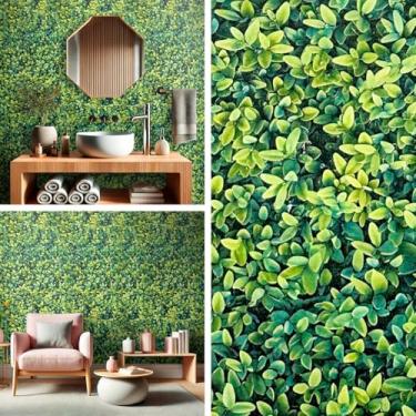 Imagem de Papel de Parede Adesivo Floral Lavável Flor Adesivo Rolo 5 Metros (Jardim Vertical)