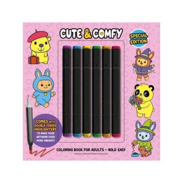 Imagem de Cute & Comfy Coloring Book For Adults - Special Edition - Livro De Colorir Adulto