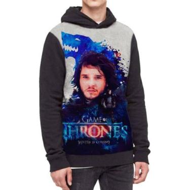 Imagem de Moletom Com Capuz Game Of Thrones Ref:153 - smoke, Preto, P