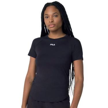 Imagem de Camiseta Feminina Fila Bio III Tecnológica Preto, Preto, G
