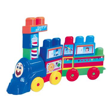 Imagem de Blocos de Encaixar - Trenzinho- Coti Block - 2353 - Cotiplás