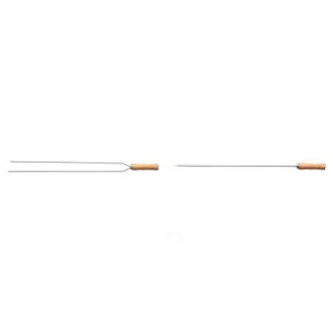 Imagem de Conjunto 5 Espetos Tramontina 95cm - 2x Duplos + 3x Simples Churrasco 