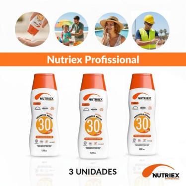Imagem de 3 Protetor Solar Nutriex FPS 30 Toque Seco 120ml Uso Diário