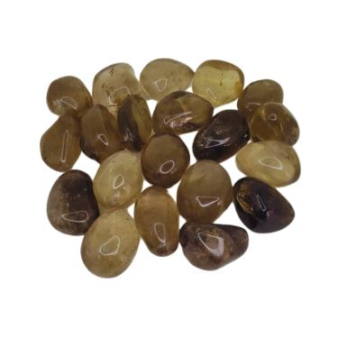 Imagem de Quartzo Fumê Pedra Rolada 500g Semi Preciosa - Proteção