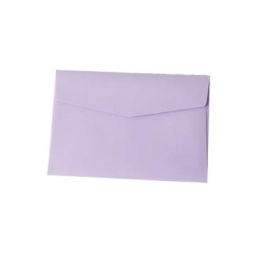 Imagem de Envelopes coloridos doces 10 peças em branco avançados DIY cartões comemorativos coloridos grandes envelopes para dinheiro mini (roxo)