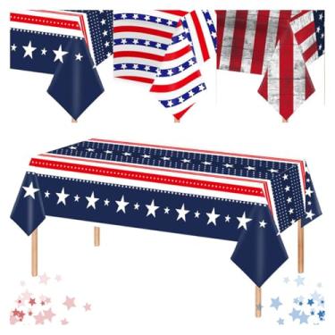 Imagem de Toalha de mesa de plástico americana de 137 x 274 cm, descartável, para festas, piqueniques, casamentos, decorativas, retangulares, à prova de vazamento e resistente