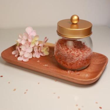 Imagem de Dispensador de suporte Qtip Mason Jar com tampa, frascos de boticário de vidro, recipientes de banheiro para cotonetes, bolas, almofadas, palhetas de fio dental, organizador de armazenamento de