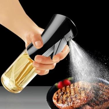 Imagem de Pulverizador de óleo para cozinhar, pulverizador de azeite de oliva de vidro de 300 ml, spray de cozimento contínuo com controle de porção, dispensador de óleo para cozinha, fritadeira a ar, salada