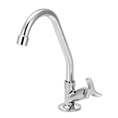 Imagem de Torneira para Cozinha Forusi Mesa Bica Móvel JR C36 1/4 Volta Cromado