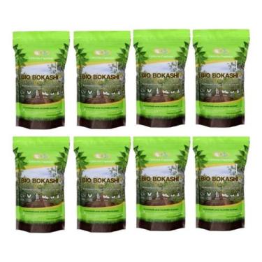 Imagem de Kit Com 8 Fertilizantes Orgânico Bio Bokashi Farelado 1kg - Ophicina O