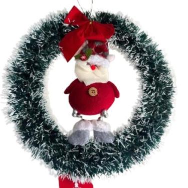 Imagem de Guirlanda de natal para porta + papai noel - TOP NATAL