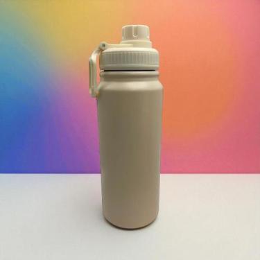 Imagem de Garrafa Térmica Inox Esportiva 600ml  Alta Qualidade e Praticidade - N