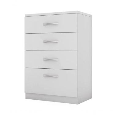 Imagem de Comoda 04 Gavetas Astral Branco Demobile Branco