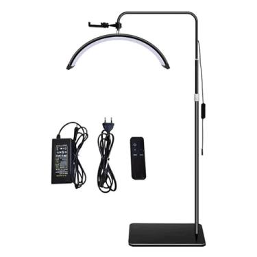 Imagem de Luminaria Meia Lua Estetica Spa Arco 3 Tons Ajustável Com controle Remoto Limpeza De Pele Salão F16(Preto)